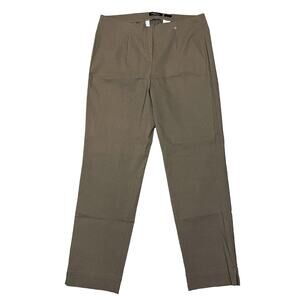 Robell Marie Trousers Tan Beige Camel Bengaline Slim Fit - Size EU 42 / US 12